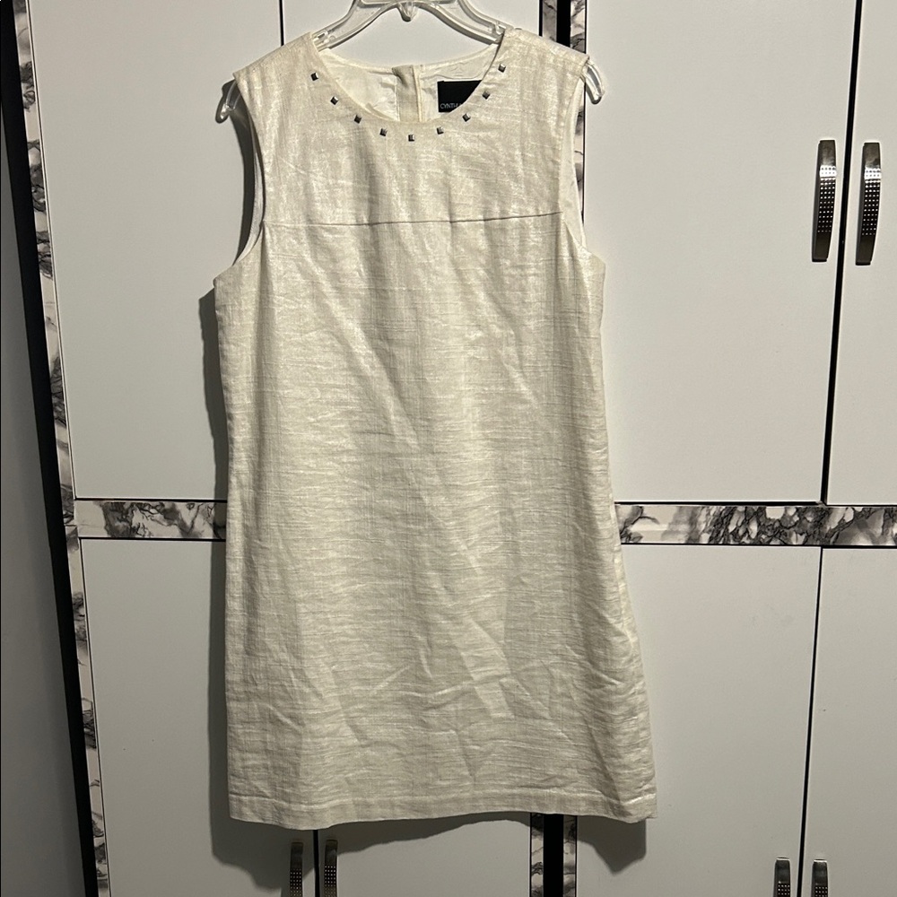 Cynthia Rowley Cream Sleeveless Dress